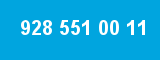 928 551 00 11